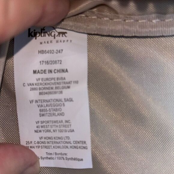 Kipling Callie printed crossbody purse bag floral splatter 2 monkeys - Picture 9 of 10